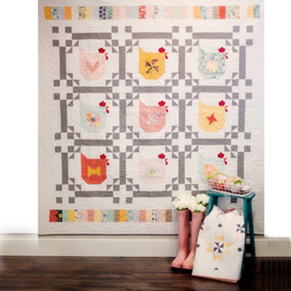 KITPCN1901-TOT, Chicken Scratch Quilt-Kit, by Jina Barney and Lori Woods