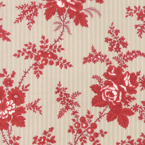 Northport Prints Red 14880 13 by Minick & Simpson for Moda Quiltstof