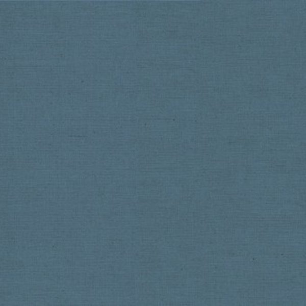 Makower Linen Cotton Solid Dye 1000 LCB5 Mid Blue