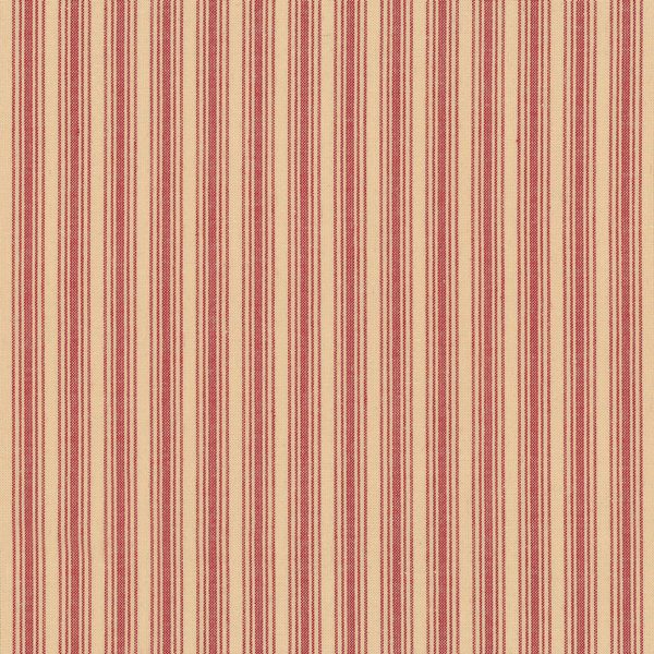 Stof Fabrics Nordso Woven 2750 401 Red Stripe