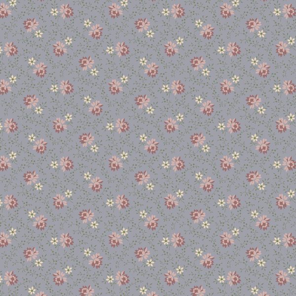 Marcus Fabrics For Rosa Marchives Roses Set R140943 0122 Med. Blue