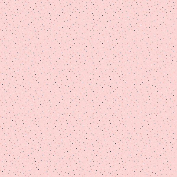 Poppie Cotton Country Confetti Light Pink Strawberry Lemonade Yardage by Lori Woods CC20180