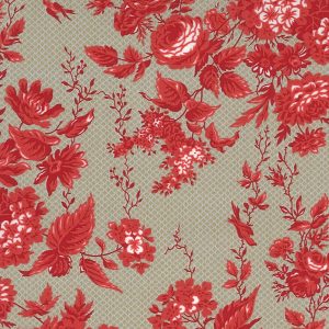 Moda Minick & Simpson Roselyn Floral Taupe 14910 17