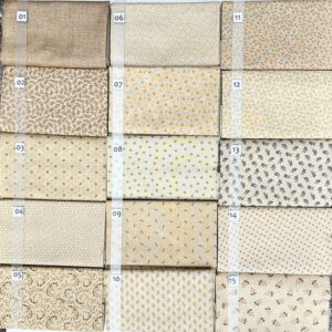 11A Beige Crème Shirtings serie Quiltstof Patchworkstof