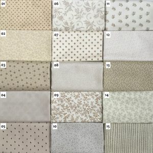 11B Beige Crème Shirtings serie Quiltstof Patchworkstof