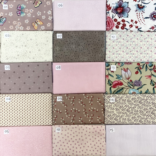 08B Paars Lila serie Quiltstof Patchworkstof