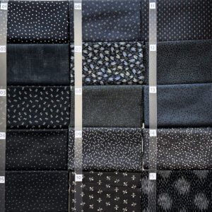 13A Zwart Antraciet serie Quiltstof Patchworkstof