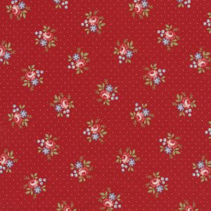 Moda Minick & Simpson Belle Isle 14925-12 Dotted Floral Ditsy Red