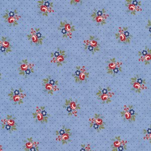 Moda Minick & Simpson Belle Isle 14925-14 Dotted Floral Ditsy Sky