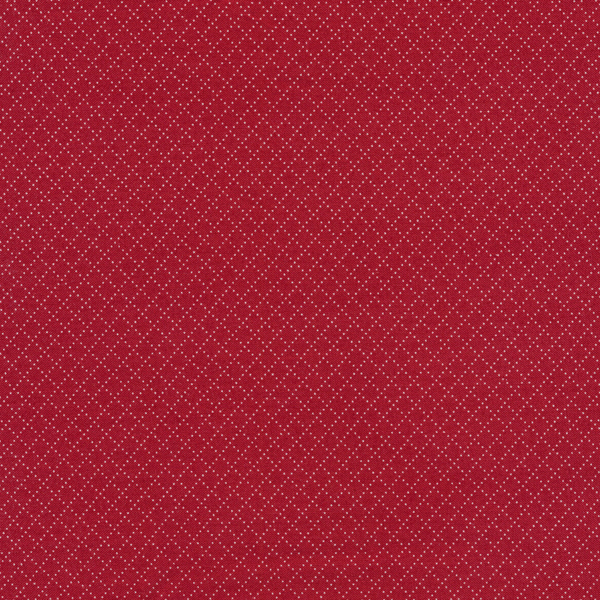 Moda Minick & Simpson Belle Isle 14928-12 Dotted Grid Red