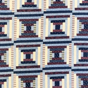 Fabric Traditions Log Cabin Backing 240 cm