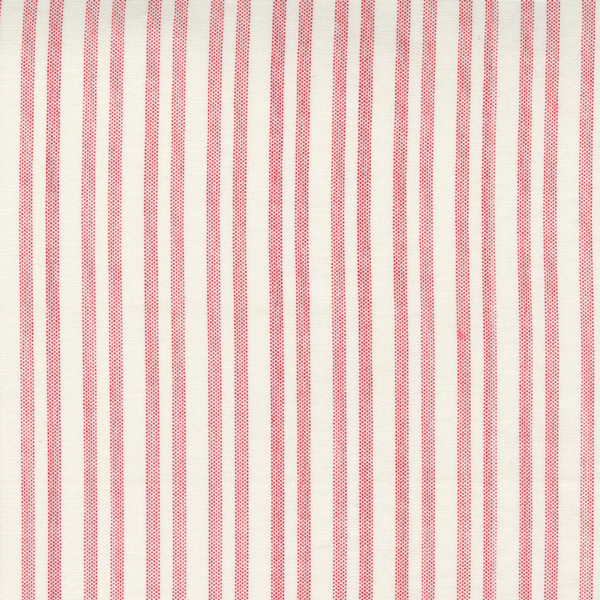 Moda Bunny Hill Designs Prairie Days Country Stripe Milk White Red 2997 11