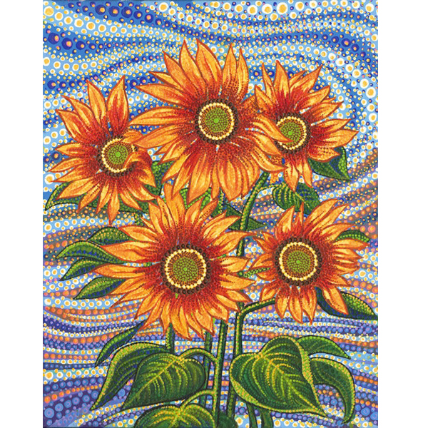Moda Ira Kennedy Sunflower Dreamscapes 51250 11 panel