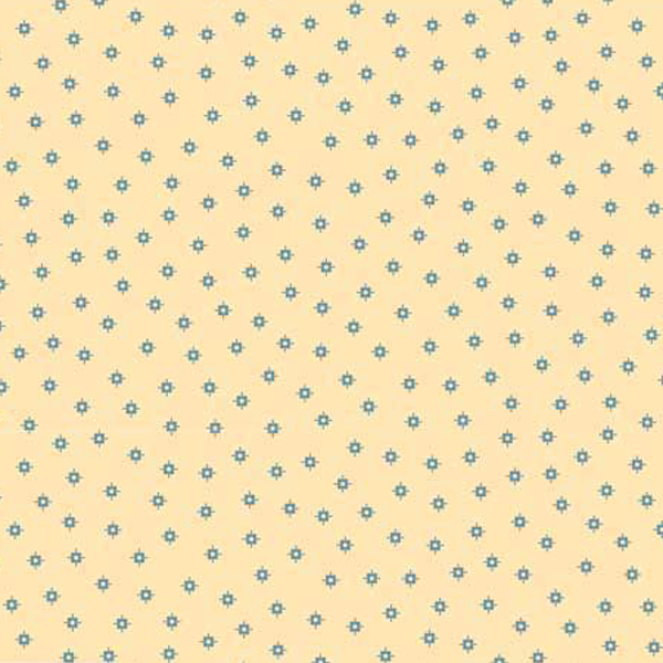 Stoffabrics Tiny Delight 4514-265 Quiltstof patchworkstof, is een beige patchwork stof met kleine figuurtjes van 110 cm breed.