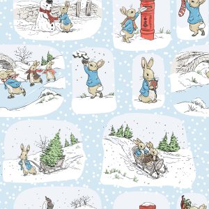 Visage Textiles LTD Beatrix Potter Peter Rabbit Christmas Toile 2906-05