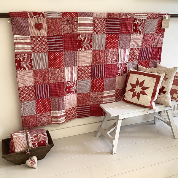 Deense handgemaakte Quilt 'Christmas Unique' patchwork