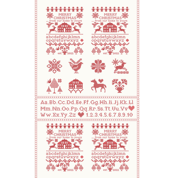 Moda Fig Tree & Co Christmas Stitched 20448 24 Panel