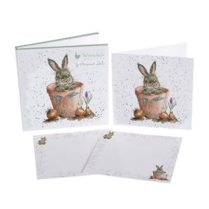 Wrendale by Hannah Dale The Flower Pot Rabbit NCP024