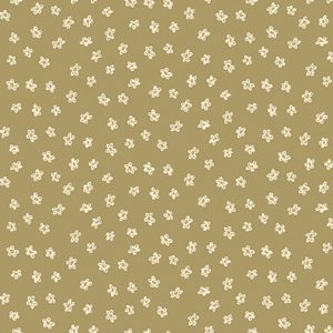 Henry Glass Fabrics Anni Downs Market Garden 2900-66 Green/Gold