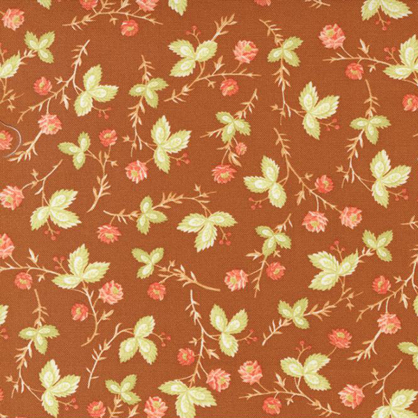 Moda Fig Tree Co Cinnamon and Cream Autumn Stems Landscape Leaf Floral Cinnamon 20452 12