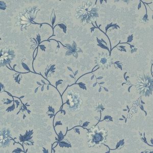 Moda French General Bleu de France Ciel Blue Montespan Small Floral 13932 15