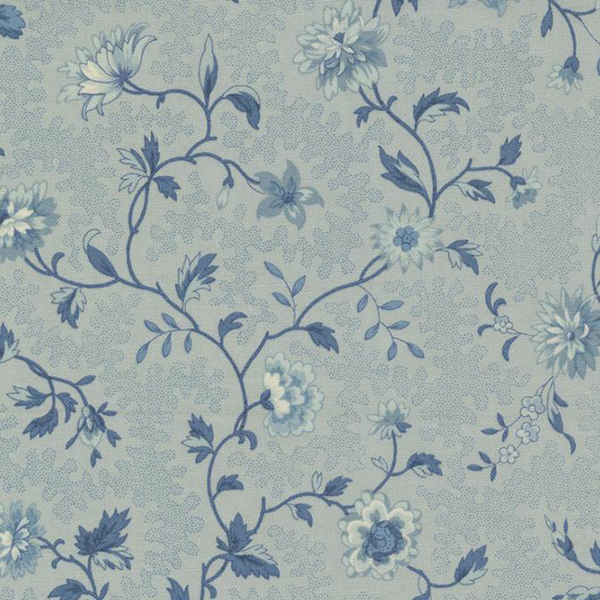 Moda French General Bleu de France Ciel Blue Montespan Small Floral 13932 15