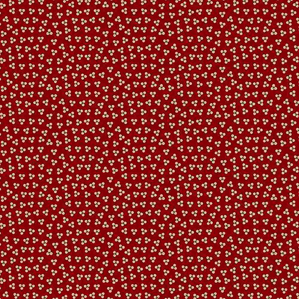 Marcus Fabrics Sheryl Johnson Material Madders Trifoil R310417 Red