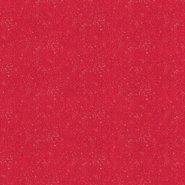 Makower Metallic Linen Texture 2566 R Red
