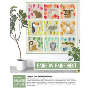Elizabeth Hartman Rainbow Rainforest Quilt en kussen patroon