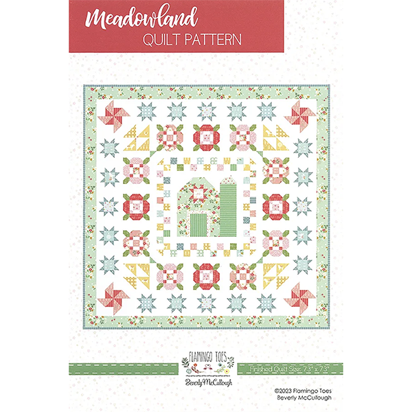 Flamingo Toes Beverly McCullough Meadowland Quiltpatroon