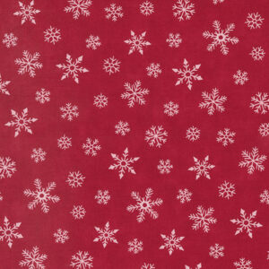 Moda Deb Strain Holidays At Home Berry Red Snowflakes 56077 15