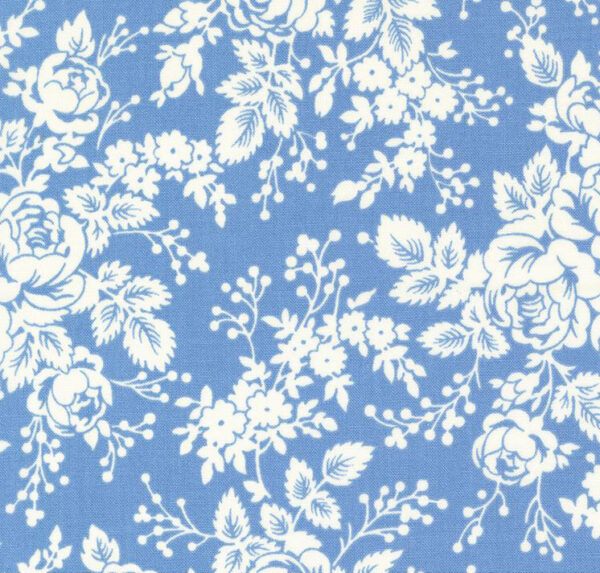 Moda Bunny Hill Designs Blueberry Delight Cornflower 3030 15 Blueberry Floral Florals