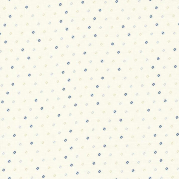 Moda Bunny Hill Designs Blueberry Delight Cream 3039 11 Berry Dots