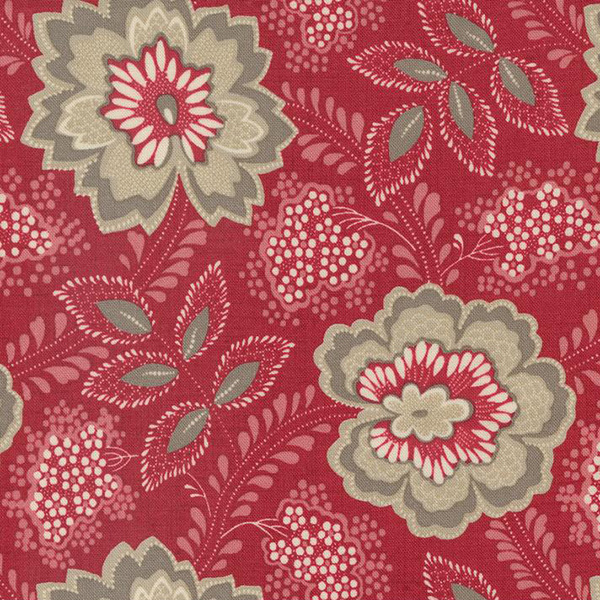 Moda French General Chateau De Chantilly Rouge 13943 14 Orleans Florals