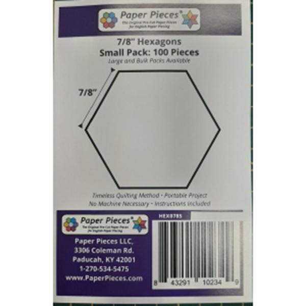 Paper Pieces 7/8 inch Hexagon