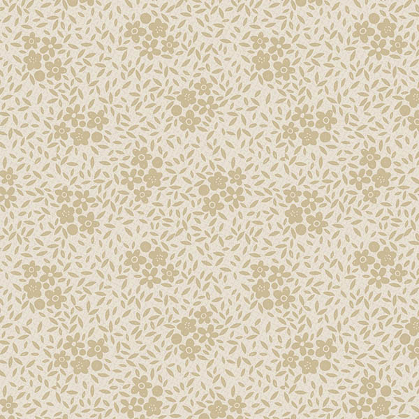 Lynette Anderson Goodboy & Kitty 81280 107 Scattered Leaves Cream 6600-273