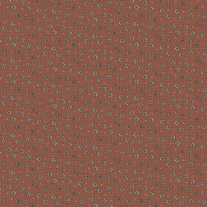 Lynette Anderson Goodboy & Kitty 81280 124 Tiny Flowers Rust 6600-290