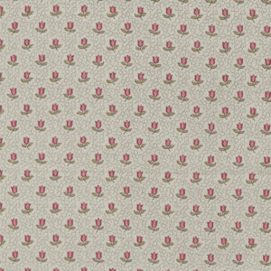 Moda French General Antoinette Smoke 13955 13 Champagne Small Floral