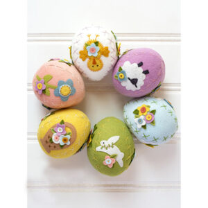 Bareroots Woolfelt Easter Eggs Decorations Kit