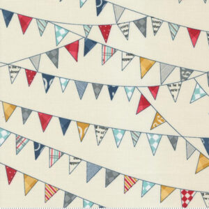 Moda Sweetwater Vintage Bunting Cream Novelty Flags 55652 11