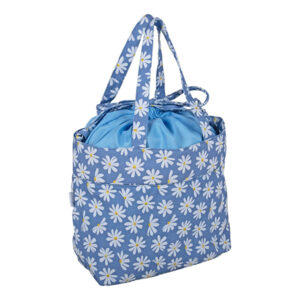 Hobby Gift Denim Daisies Drawstring Craft Bag MR4729\649