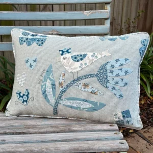 The Birdhouse patchwork Designs The Twitcher Cushion