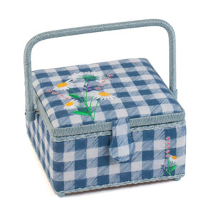 Hobby Gift Wild Floral Plaid Square Medium Sewing Box HGMSQE\604