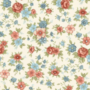 Marcus Fabrics Plumcute Designs Red White and Beautiful R56072D Roses