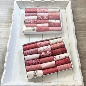 Snoepdoosje Lente Stofjes pakket Pink Flowers
