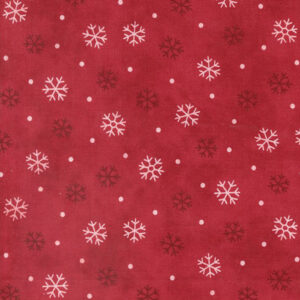 Moda Deb Strain Woodland Winter Cardinal Red 56097 13 Snowflake Toss Novelty