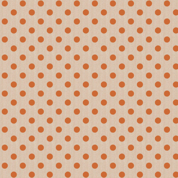 Tilda Fabrics Creating Memories Autumn Thanksgiving Halloween 160078 Polkadot Ginger