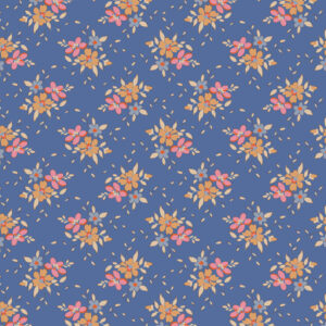 Tilda Fabrics Creating Memories Summer and Ocean Blues 130132 Frida Blue