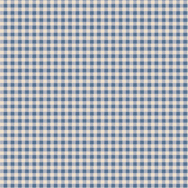 Tilda Fabrics Creating Memories Summer and Ocean Blues 160073 Gingham Blue