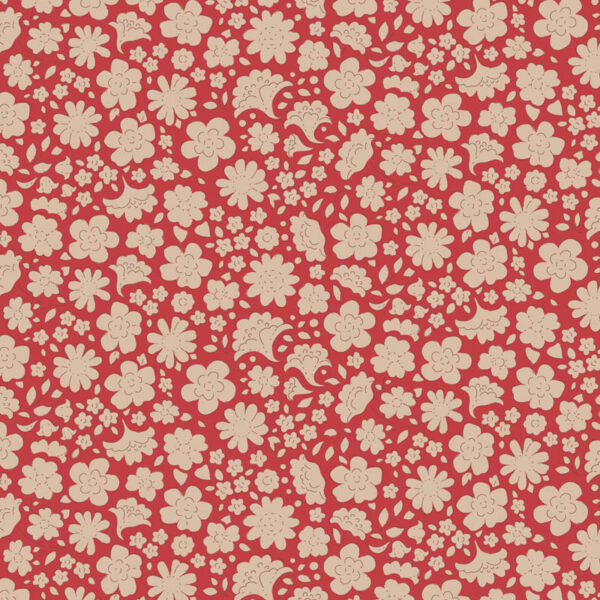 Tilda Fabrics Creating Memories Winter Reds and Greens 130152 Carla Red